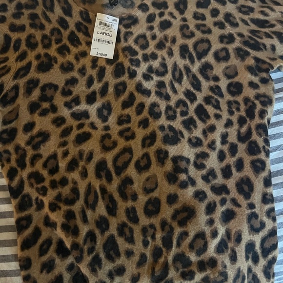 100% cashmere sweater animal print size L - Picture 4 of 6